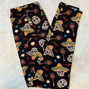 Sugar Skull Leggings size XL Plus